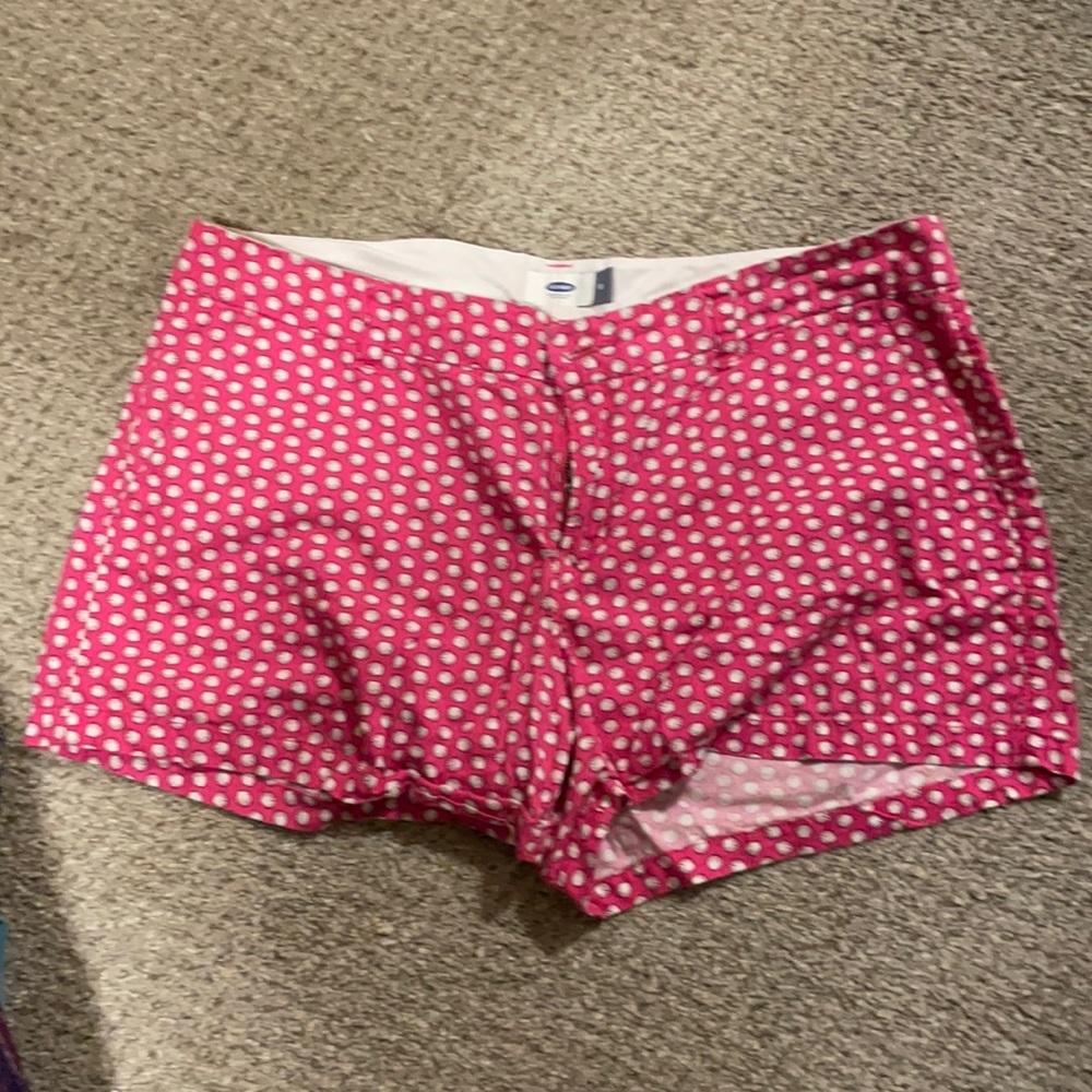 Pink Shorts with White Seashells